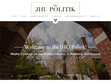 Tablet Screenshot of jhupolitik.org